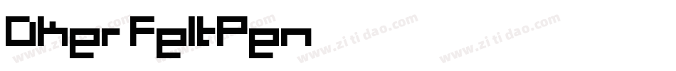 Dker FeltPen字体转换
